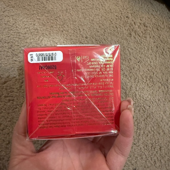 Victoria's Secret Scarlet Red Perfume Box with Gold Foil Text - Picture 3 of 3